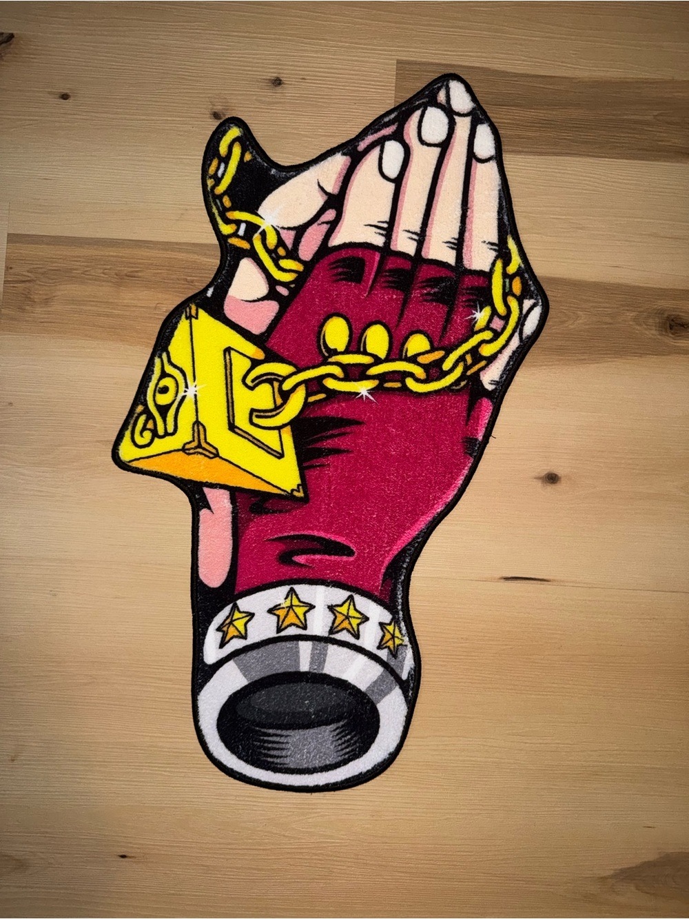 Jojo Bizarre Hand Chain Design Rug